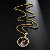 14K Gold Plated Personalized Photo Pendant Necklace Personalized Gift