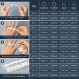 Sterling Silver Personalized Engraved Diamond Wedding Ring Set  Engagement Ring