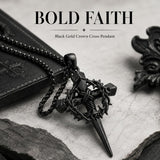 Crown of Thorns Religious Nail Cross Pendant Necklace