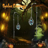 Spider Threader Earrings 925 Sterling Silver Spider Threader Earrings Vintage Jewelry Gift