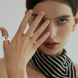 Sterling Silver Personalized Birthstone Engraved High School University College Class Ring