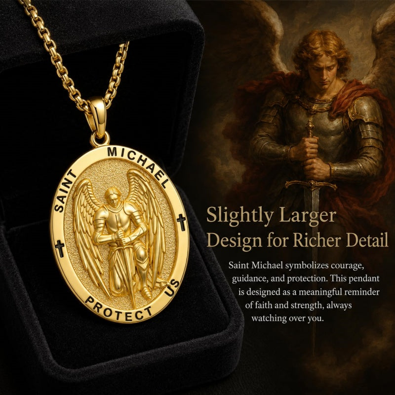 Patron Saint Medal Gold Plated Catholic Pendant Christian Religious Necklace Amulet Jewelry
