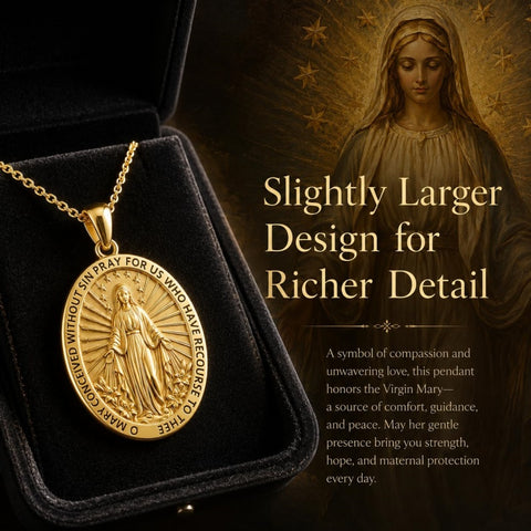 Patron Saint Medal Gold Plated Catholic Pendant Christian Religious Necklace Amulet Jewelry