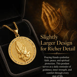 Patron Saint Medal Gold Plated Catholic Pendant Christian Religious Necklace Amulet Jewelry