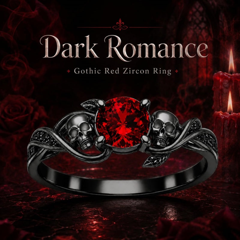 Sterling Silver 10K 14K 18K Gold Personalized Gothic Skull Ring Exquisite Spooky Jewelry for Halloween Lovers