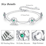 S925 Sterling Silver Moonstone Leaf BraceletOlive Leaf Jewelry for Women Girls Mother Mom Wife Moonstone Bracelet Jewelry Gift