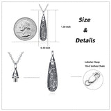 925 Sterling Silver Tree of Life Urn Necklace for Ashes Memory Keepsake Cremation Jewelry for Women
