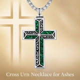 Sterling Silver Cross Hummingbird Cardinal  Rose Sunflower Urn  Necklace for Ashes Cremation Jewelry