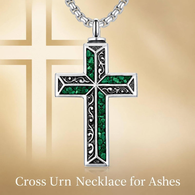 Sterling Silver Cross Hummingbird Cardinal  Rose Sunflower Urn  Necklace for Ashes Cremation Jewelry