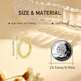 14K Gold Plated Cubic Zircon Hoop Earrings for Women