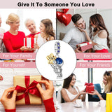 925 Sterling Silver Charm Fits Women's Charm Bracelet & Necklace Valentine's Day Mother's Day Jewelry Gifts for Women Girls