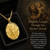 Patron Saint Medal Gold Plated Catholic Pendant Christian Religious Necklace Amulet Jewelry