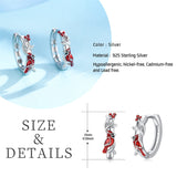 Cardinal Earrings Sterling Silver Hypoallergenic Hoop Earrings Cardinal Gifts for Women Grils