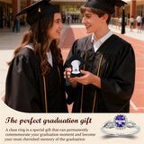 Copper Custom Birthstone Engraved Class Ring University College High School Graduation Gifts for Her