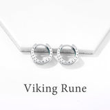 14K Gold Plated  Viking Hoop Earrings