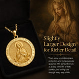 Patron Saint Medal Gold Plated Catholic Pendant Christian Religious Necklace Amulet Jewelry