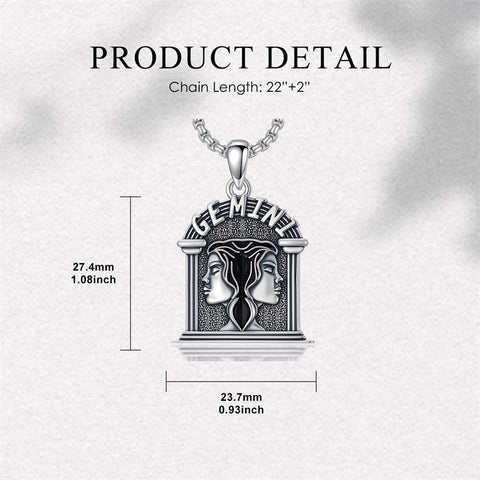 Sterling Silver Constellation Celestial Pendant Necklace