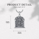 Sterling Silver Constellation Celestial Pendant Necklace