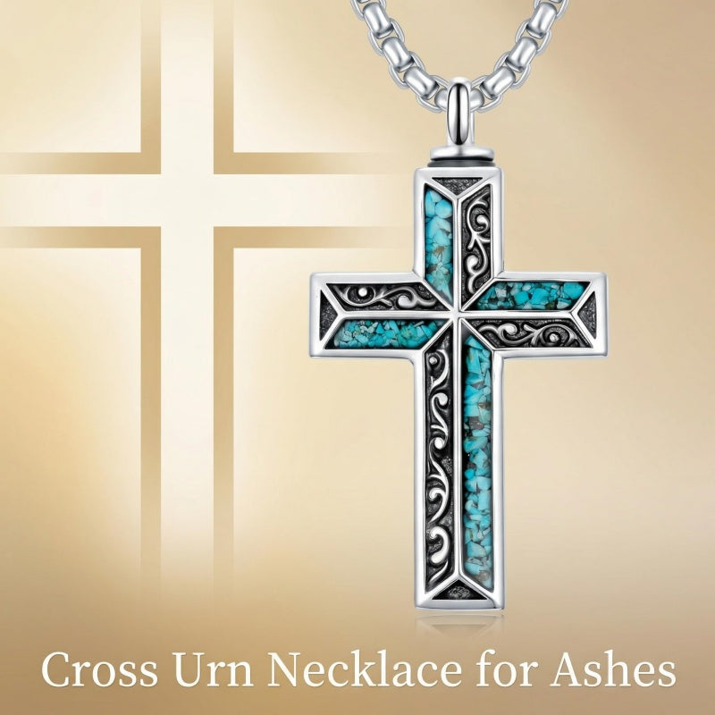 Sterling Silver Cross Hummingbird Cardinal  Rose Sunflower Urn  Necklace for Ashes Cremation Jewelry