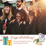 Sterling Silver Personalized Graduation Ring for Class of 2026