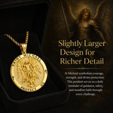 Patron Saint Medal Gold Plated Catholic Pendant Christian Religious Necklace Amulet Jewelry