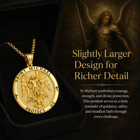 Patron Saint Medal Gold Plated Catholic Pendant Christian Religious Necklace Amulet Jewelry