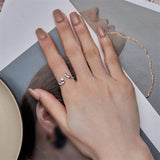 Sterling Silver Cute Cat Adjustable Ring for Women