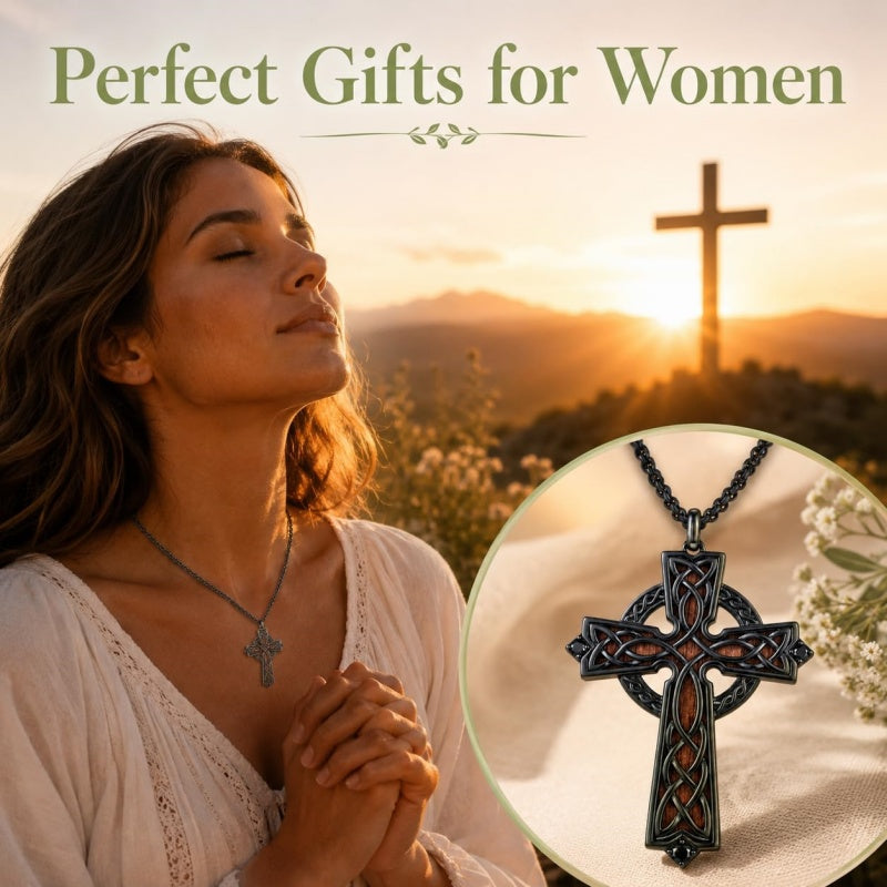 14K Gold Plated Wooden Pendant Necklace Beliefs jewelry