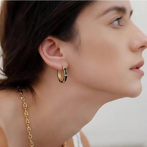 14K Gold Plated  Hoop Earrings for Her