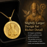 Patron Saint Medal Gold Plated Catholic Pendant Christian Religious Necklace Amulet Jewelry