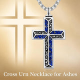 Sterling Silver Cross Hummingbird Cardinal  Rose Sunflower Urn  Necklace for Ashes Cremation Jewelry