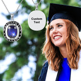 Sterling Silver Personalized Class Pendant Necklace Graduation Gift