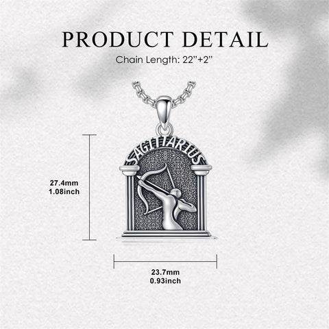 Sterling Silver Constellation Celestial Pendant Necklace