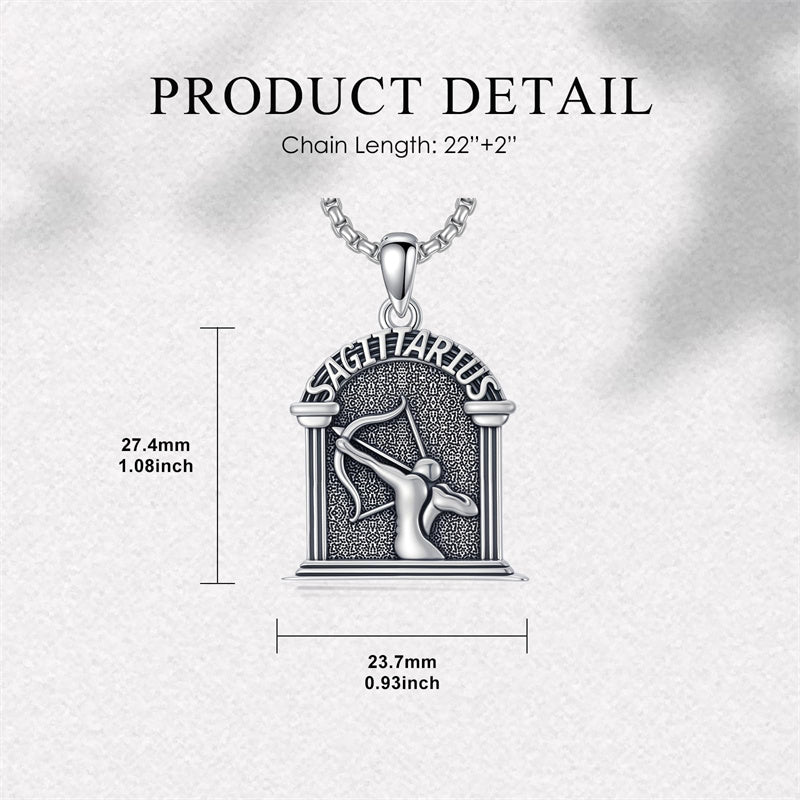 Sterling Silver Constellation Celestial Pendant Necklace