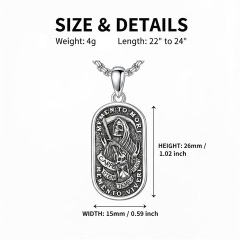 Sterling Silver Memento Mori Tree of Life Anubis Pendant Viking Amulet   Protection Pendant Necklace Egyptian Jewelry Christmas Birthday Gifts