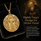 Patron Saint Medal Gold Plated Catholic Pendant Christian Religious Necklace Amulet Jewelry