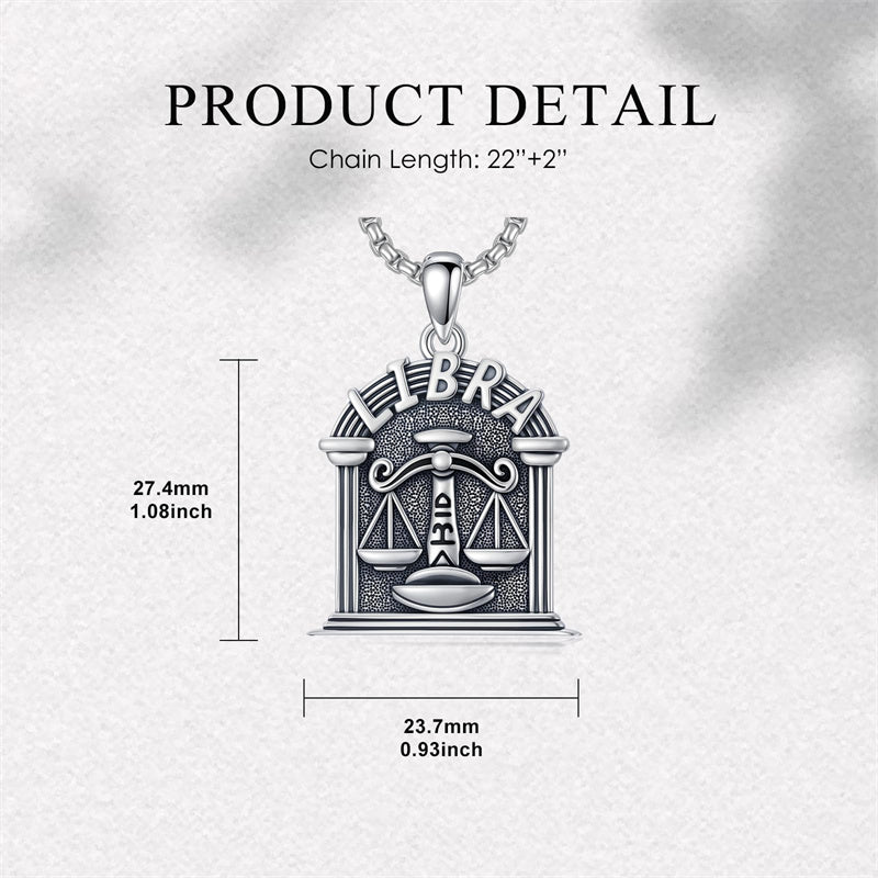 Sterling Silver Constellation Celestial Pendant Necklace