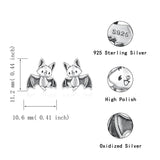 Hypoallergenic Cow Bat Earrings Cute Baby Animal Stud Earrings Jewelry Gifts for Women Teens Girls