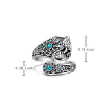 Sterling Silver Oxidized Dragonfly Butterfly Hummingbird Sea Turtle Anchor Cross Tree of Life Sunflower Spoon Ring