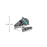 Sterling Silver Oxidized Dragonfly Butterfly Hummingbird Sea Turtle Anchor Cross Tree of Life Sunflower Spoon Ring