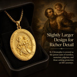Patron Saint Medal Gold Plated Catholic Pendant Christian Religious Necklace Amulet Jewelry