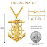 Christian Religious Medal Amulet 14K Gold Plated Pendant  Necklace