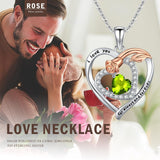 14K Gold Plated  Birthstone Rose Flower Necklaces for Women