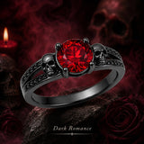 Sterling Silver 10K 14K 18K Gold Personalized Gothic Skull Ring Exquisite Spooky Jewelry for Halloween Lovers