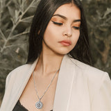 Compass Urn for Ashes Cremation Jewelry 925 Sterling Silver Memorial Necklace Urn for Human Ashe of Loved Ones