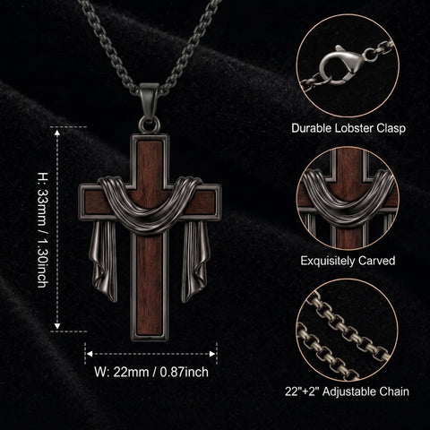 Sterling Silver Cross Pendant Necklace Christian Religious Jewelry Gifts for Anniversary