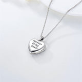Rabbit Locket Necklace for Women 925 Sterling Silver Personalized Photo Heart Shaped Locket Necklace That Holds Pictures