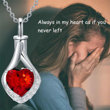 Sterling Silver Teardrop Urn Necklace Urn Necklace Keepsake Memorial Jewelry Gifts for Women Girls Men (with Filling Tool)