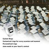 Sterling Silver Personalized Birthstone Engraved High School University College Class Ring