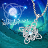 Celtic Knot Witches KnotPendant Necklace Pagan Wiccan Magic Amulet Jewelry for Women Men